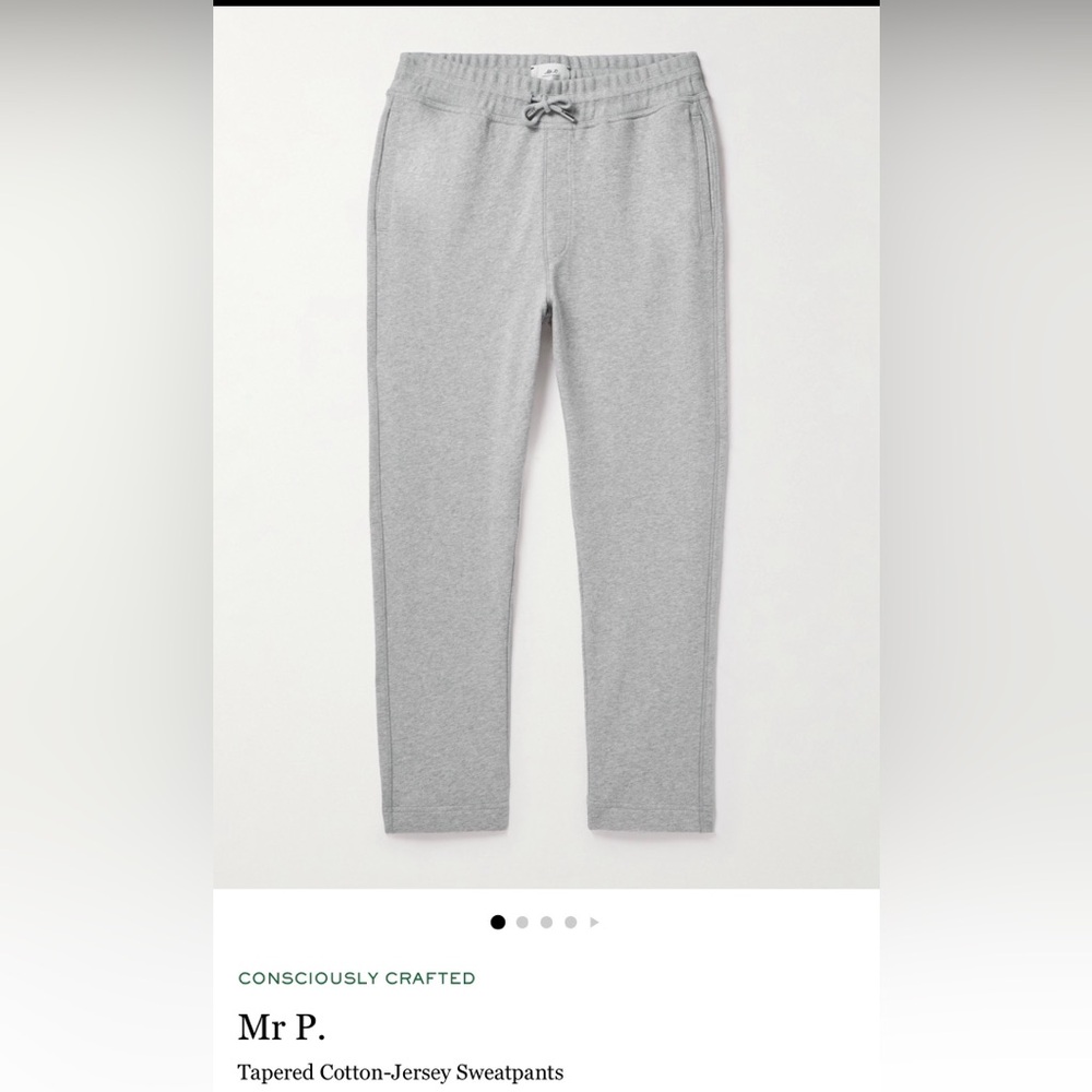 Mr. P Tapered Cotton Jersey Sweatpants